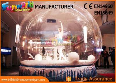 China Custom Christmas Inflatable Human Snow Globe For Christmas Decoration  for sale