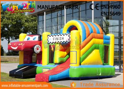 China 0.55mm PVC Play House Kids Castillos Inflables Bouncy Castle With Slide for sale
