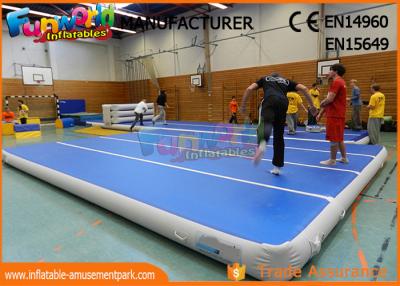 China 0.9mm PVC Tarpaulin Jumping Inflatable Gym Airtrick Mat / Blow Up Tumbling Mat for sale