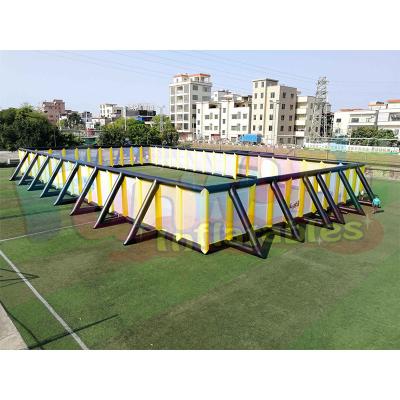 China Arena deportiva inflable gigante, campo inflable comercial de Paintball de la lona del PVC de 0.4m m en venta