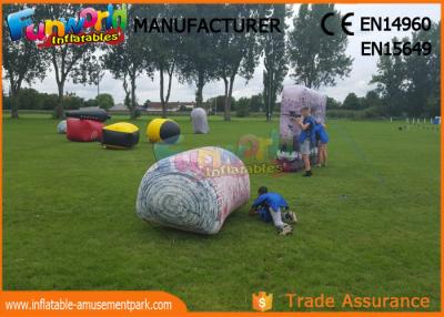China Military Inflatable Paintball Bunkers / Laser Tag Air Bunkers Paintball Barriers for sale