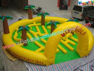 China Kids Inflatable Sports Games , CE / EN14960 Mini Inflatable Golf Games for sale