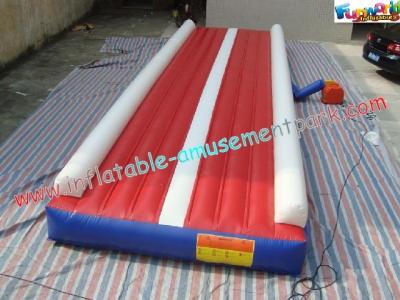 China Customized Inflatable Sports Games , Commercial Inflatable Tumble Track Mat for sale