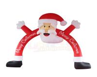 China Santa Claus Outdoor Inflatable Christmas Decorations  / Blow Up Christmas Arch for sale