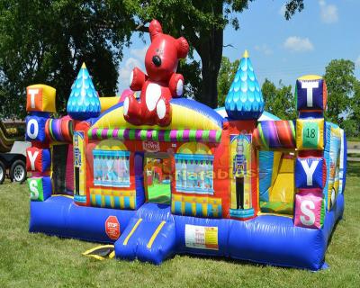 China Toy Town Inflatable Jumping Castle Kids Commercial Grade Amusement Park for sale