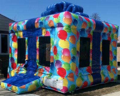 China Plato Commercial Bouncy Castles Birthday Gift Box Inflatable Jump House for sale
