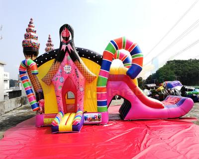 China Sugar Shack Bouncy Castle Slide Inflatable Combo Bounce House For Amusement for sale