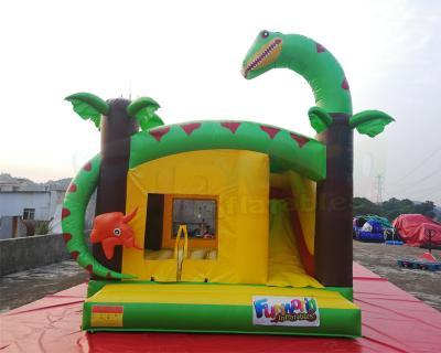 China Dinosaur Inflatable Bounce Houses Kids Jumping Castle Combo Slide for sale