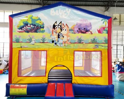 China Advertisement 1000D Inflatable Bounce Houses Lovely Dog Jumping Bouncer for sale