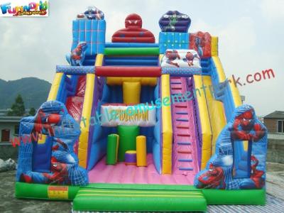 China Giant Spiderman Commercial Inflatable Slide  /  Huge Inflatable Slide Games For Funny for sale