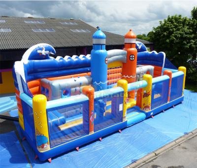 Chine Plato Inflatable Amusement Park Blow vers le haut du château plein d'entrain combiné à vendre