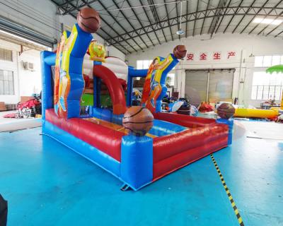 China Shooting Games Basket Ball Toss Races Inflatable Basketball Goals for sale
