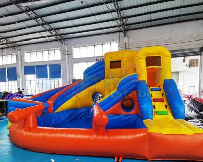 China Mini Indoor Kids Toddler Pools Water Games Inflatable Water Slide for sale