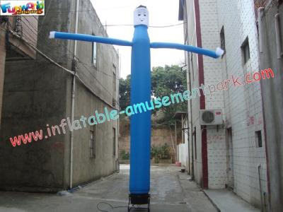 China Blue color Advertising Inflatables rip-stop nylon parachute Air Dancer / Sky Dancer Tube for sale