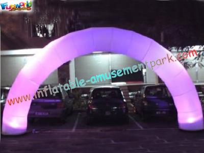 China Personalizado al aire libre arco llevó especial PVC recubierta de nylon decoración iluminación inflables en venta