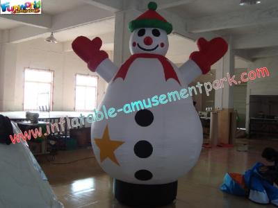 China Boneco de neve inflável com uso de pano de oxford para anunciar, decorações do Natal à venda
