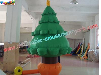China Customized 420D PVC coated nylon Holiday Inflatable Christmas Tree Decorations for sale