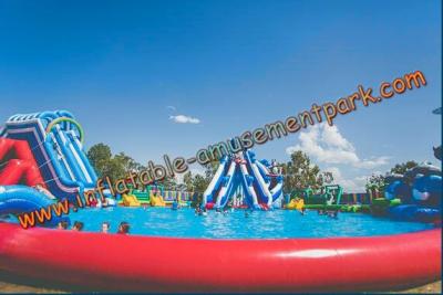 China 30 m Diameter  Inflatable Water Parks Colorfull Inflatable Amusement Park for sale