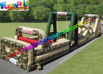 China PVC Tarpaulin Inflatables Obstacle Course Military Boot Camp Challenge for sale