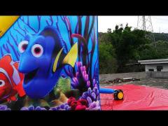 Digital Printing Nemo Inflatable Slide
