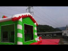 Merry Christmas Santa Inflatable Combo Bouncer Slide