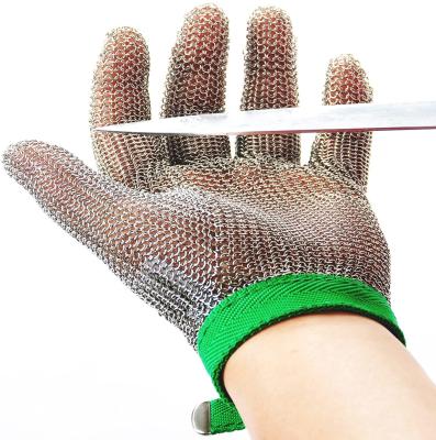 China Slicing Fish Fillet 304L Butchers Chain Mail Glove For Cutting for sale