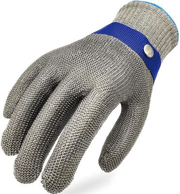 China SLaughter Safety Cut Resistant Metal Mesh Gloves 225g Food Grade for sale