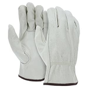Chine Piqûre de gants en cuir chauds de travail de synthétique de FuXing Microfiber anti à vendre