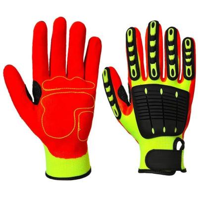China HPPE TPR Spandex Impact Mechanic Touch Screen Gloves 7'' 8'' 9'' for sale