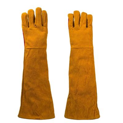 China 35cm 40cm Impact Resistant Leather Work Gloves Thornproof for sale