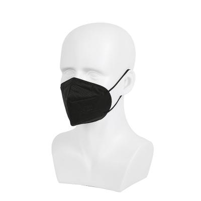 China Non Woven 4ply Cotton Disposable Black Face Mask 17.5*9.5cm for sale