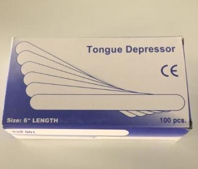 China Medical Sterile Tongue Depressors Wood Tongue Depressor Consumables for sale