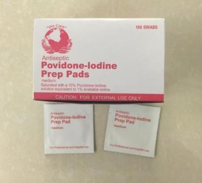 China Antiseptic Medical Device Consumables Safety Clean Lodine Prep Pads for sale