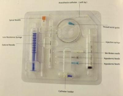 Chine Catéters pour anesthésie épidurale sûrs en PVC médical transparent à vendre
