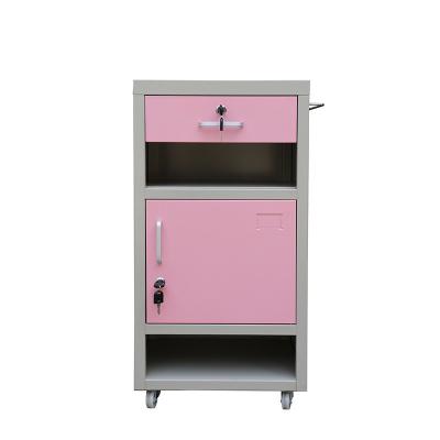 China Stainless Steel Hospital Medical Furniture Nursing Home Bedside Storage Cabinet for sale
