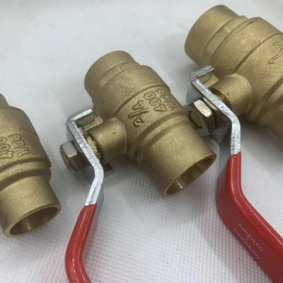 中国 Mexico hot sale 1/2 Inch gas Female Threaded Forged Brass full welded ball valve 販売のため