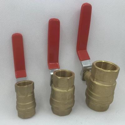 中国 yuhuan factory brass casting motorized ball valve with manual control 販売のため