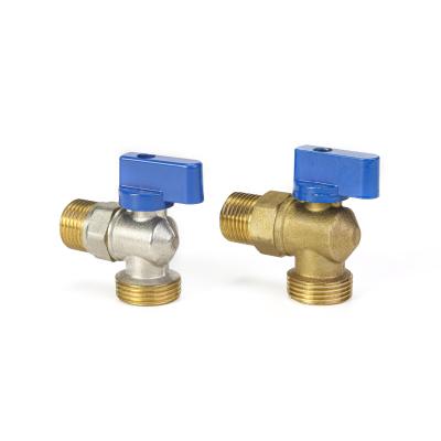 China EN331 Standard 54mm Brass Gas Valve Nickel Plated For Home Kitchen for sale