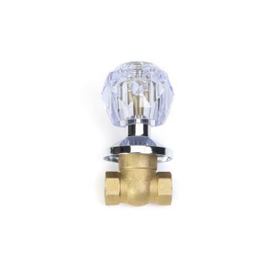 China Quick Fitting Mini Water Inlet Straight Brass Stop Valve OEM ODM OBM for sale