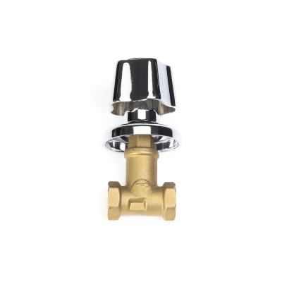China DN20-NPT Threaded plumbing Brass Stop Valve abrasion resistance Customized for sale