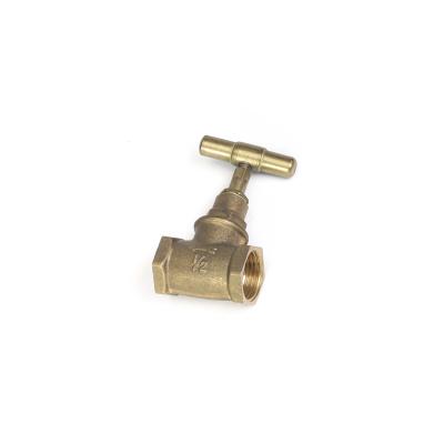 China Water Heater Service Oem Brass Stop Valve Nickel Plating Corrosion Proof for sale