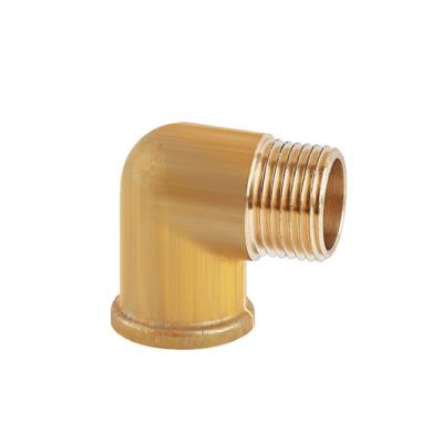 China conexión de cobre amarillo conector de cobre amarillo del aceite de la prueba de corrosión del tubo de las piezas forjó en venta