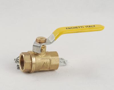 China 1/2 brass ball valve natural color for gas oil for sale