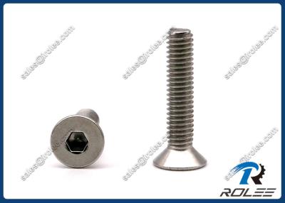 China 304/316/A2/A4 Stainless Steel Flat Head Allen Socket Cap Screw for sale