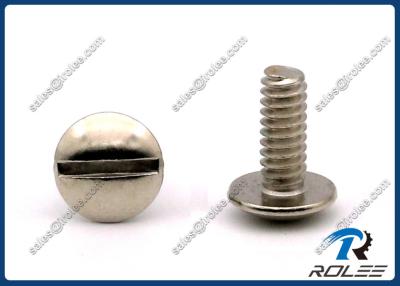 China 18-8 / 304 / 316 Stainless Steel Slotted Truss Head Machine Screws for sale