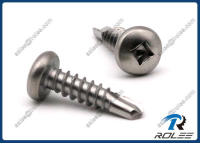 China 304/316/410 Stainless Steel Robertson Square Pan Head Self Drilling Screws for sale