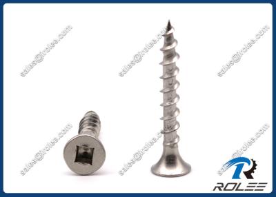 China 304/316/305 Stainless Steel Square Drive Bugle Head Deck Screws for sale