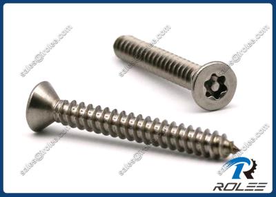 China Stainless Steel Flat Head Torx Tamper Proof Self Tapping Security Screw for sale