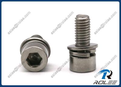 China 304/316/A2/A4 Stainless Socket Head Cap SEMS Screw with Flat & Spring Washers for sale
