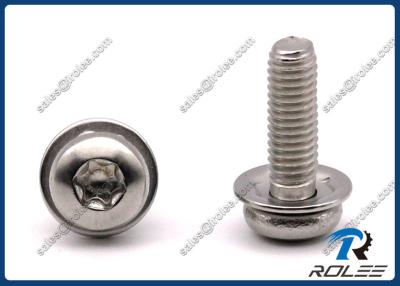 China 304/316 Stainless Steel Torx Pan Head SEMS Machine Screw with Washer for sale